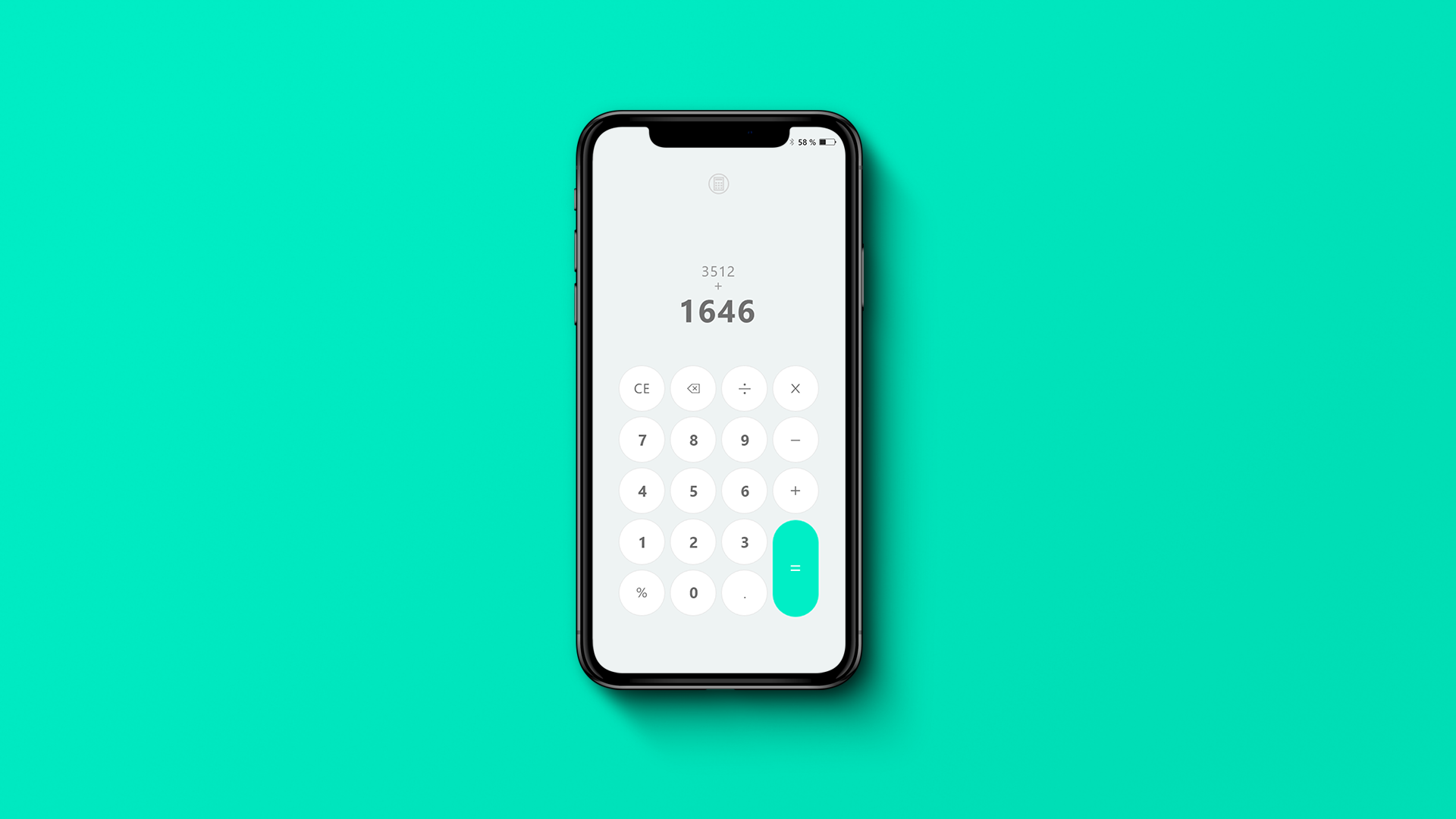 Interface de uma calculadora